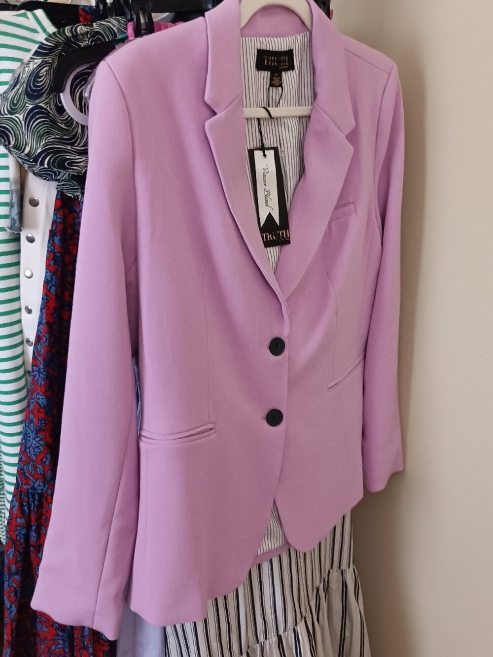NWT Lavender Women's Two-Button Blazer Size 10